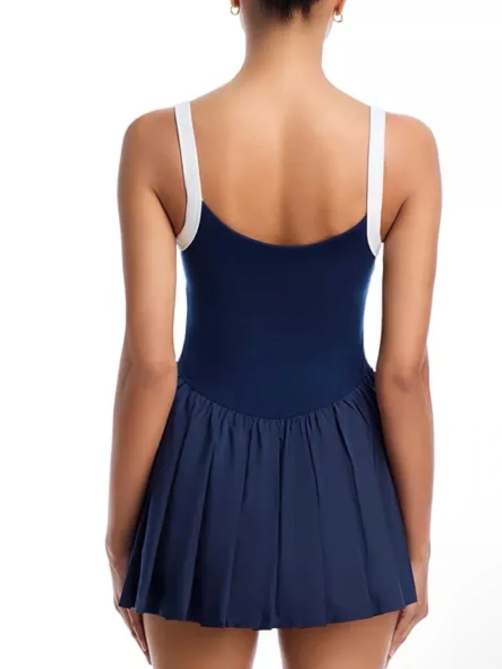 Free People Movement Swing of Things tennis dress navy and white, nwt, sz xl